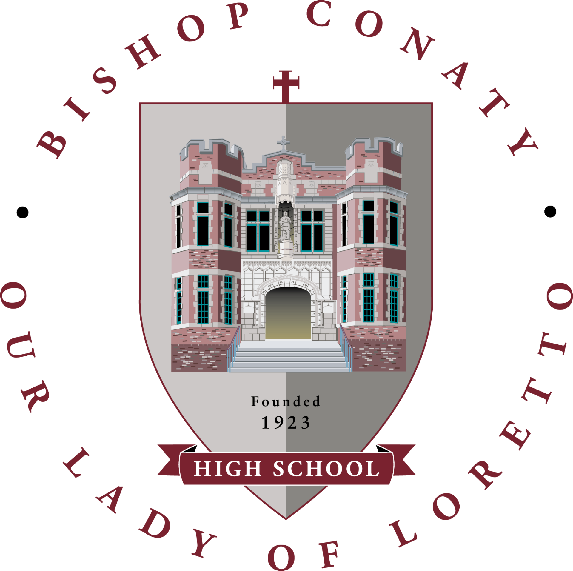 Bishop Conaty Our Lady of Loretto High School crest